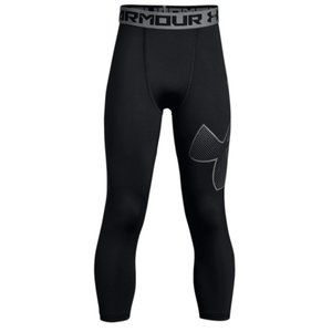 Under Armour Boys Heatgear Armour Logo 3/4 Leggings Size YLarge
